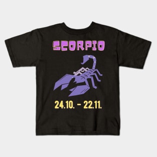 Scorpio Zodiac Astrology Birthday Astrologist Kids T-Shirt